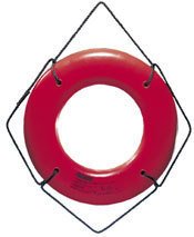 24IN ORANGE HARD SHELL RING BUOY