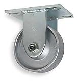 Industrial Grade 1NVZ8 Rigid Caster, 6 In, 3500 Lb, Forged Steel