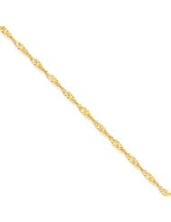 14k Gold 2mm Singapore Chain 8 Inches