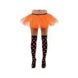 Fancy Dress Neon Tutu Kids Size S/M (Fits 6-9 Years) - Orange