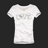 Abercrombie & Fitch アバクロレデースTシャツ 【ホワイト M】
