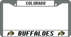 Buy Colorado Buffaloes Chrome License Plate Frame by Rico