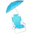 Redmon Baby Beach Chair and Matching Umbrella, Blue