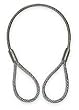 Dayton 1DNE6 Sling, Wire Rope 10 Ft L, Vert Cap 2.5 Ton