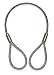 Dayton 1DND9 Sling, Wire Rope, 4 Ft L, Vert Cap 0.65 Ton