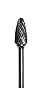CARBIDE BUR GROBET TREE RADIUS 3/8X3/4X1/4 BEAR CUT