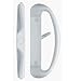 Rockwell Cambridge Sliding Glass Door Handle Set in White Finish for 3-15/16
