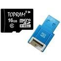 TOPRAM 16GB microSD microSDHC 16G Transflash Memory Card Class 6 with R10 C ....