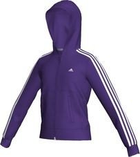 Adidas Kinder Jacke 3-stripes Essentials Full Zip Hoodie, violett, 152, O04375-152 Preisvergleich