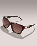 Jimmy Choo - JIMMY CHOO LOU 0NLD OH DARK HAVANA BROWN GRADIENT PLASTIC SUNGLASSES