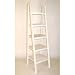 White Ladder Bookshelf - 5 Tier (White) (67.5" H x 19" W x 19" D)