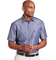 Modal Blend Soft Short Sleeve Striped Shirt