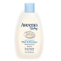 Aveeno Baby Wash and Shampoo, Tear Free - 8 Oz