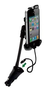HSINI (TM) Universal Smartphone Cell Phone Car Mount Holder Stand USB Charger Adapter for Apple iPhone 5 4S 4 3GS, Samsung Galaxy SII S2 i9100 SIII S3 i9300, HTC, Nokia, Blackberry, Motorola, LG, Sony Ericsson etc.