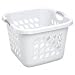 Sterilite Ultra Laundry Basket (White/Titanium Handles) (15