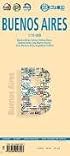 Laminated Buenos Aires City Streets Map by Borch