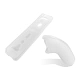 iBox - White Silicon Case Cover Grip for Nintendo Wii MotionPlus Remote Control and Nunchuck