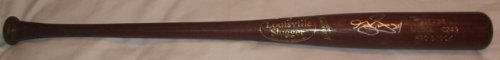 Grady Sizemore Autographed Game Used Brown Bat W/PROOF, Picture of Grady Signing For Us, Cleveland Indians