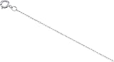 14K White Gold Rope Chain, 0.75mm. 18.