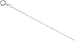 14K White Gold Rope Chain, 0.75mm. 18.