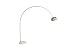Arco Style White Round/Flat Base Floor Lamp