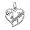 #1 Daughter Charm - Sterling Silver