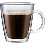 Bodum Bistro Double Wall Glass Mugs