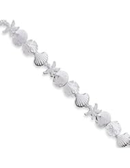 Sterling Silver Seashells Bracelet QA28-7"