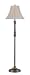Lite Source EL-90032 Monde Floor Lamp, Aged Bronze with Off-White Fabric Shade