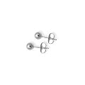 14K White Gold 4mm Ball Stud Earrings
