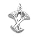 Jewelry : Crossed Wine Glasses Charm