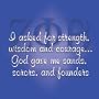 Zeta Phi Beta Sorority Motivational Magnet - "I asked for strength, wisdom and courage"