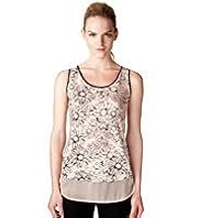 Limited Collection Scribbled Daisy Print Camisole Top