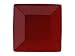Waechtersbach Small Rimmed Square Plate, Set of 2, Cherry