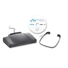 Digital Transcription Kit,USB Connection,7-1/2 quot;x5-1/2 quot;x2 quot;,BK