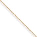 14k 1.3mm Solid Diamond-Cut Cable Chain Anklet - 9 Inch