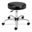 Medical Exam Stool without Back, 24-1/4 x 27-1/4 x 22, Black