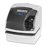 5000E Plus Electronic Time Recorder/Document Stamp/Numbering Machine, Cool Gray