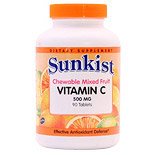 Sunkist Vitamin C Chewable Strawberry 500mg, 90 Tablets