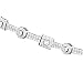 14K White Gold Art Deco Diamond Bracelet by Morris & David