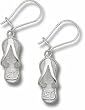 Joey Logano 5/8" #20 Flip Flop Dangle Earrings - Sterling Silver Jewelry