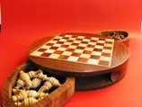 Magnetic chess set with moon drawers 9 round