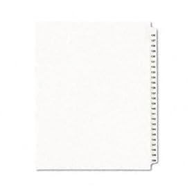 Avery 01335 - Avery-Style Legal Side Tab Divider, Title: 126-150, Letter, White, 1 Set-AVE01335