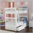 Atlantic Furniture Columbia Twin over Twin Bunk Bed in White