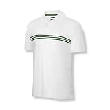 Adidas 2008 Men's ClimaCool Engineered Bar Stripe Golf Polo Shirt (White/Zucchini - L)