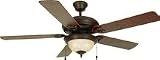 Bristol Collection Ceiling Fans Oil Rubbed Bronze with Tea Speckled G