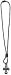 Faith Gear Necklace - Outline Cross