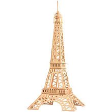 Puzzled, Inc. 3D Natural Wood Puzzle - Eiffel Tower