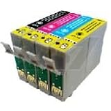 2 SETS OF FOUR EPSON COMPATIBLE INKJET CARTRIDGES T0551 TO T0554 - EPSON STYLUS PHOTO R240 R245 RX420 RX425 RX520