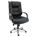 Alera Ravino Big & Tall Series High-Back Swivel/Tilt Leather Chair, Black